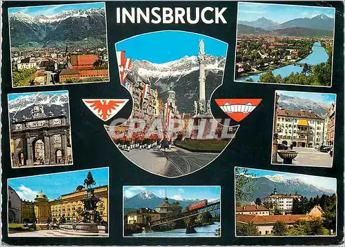 Moderne Karte Innsbruck Mit Nordkette