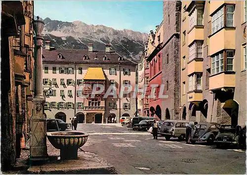 Moderne Karte Innsbruck Herzog Friedrich StraBe Mit Goldenem Dachl