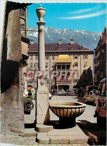 Moderne Karte Alpenstadt Innsbruck Herzog FriedrichstraBe