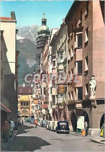 Moderne Karte Innsbruck Tirol Rue du Due Frederie et Petit Toit Dore