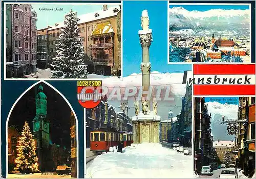 Cartes postales moderne Innsbruck Tirol Austragungsort der IX Olymischen Winterspiele 1964 Tramway