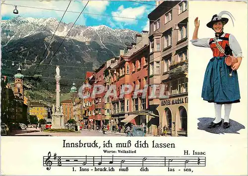 Cartes postales moderne Innsbruck ich MuB Dich Lassen Maria Theresien StraBe Annasaule Gegen Nordkette
