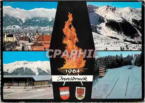 Moderne Karte Innsbruck 1964 Tirol Austragungsort Der IX Olymischen Winterspieie Jeux Olympiques
