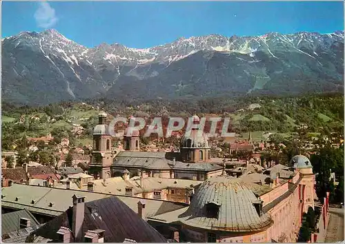 Moderne Karte Innsbruck Dom und Hofburg Gegen Nordkette