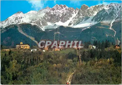 Cartes postales moderne Innsbruck Hungergurg avec Seegrube et Nordkette