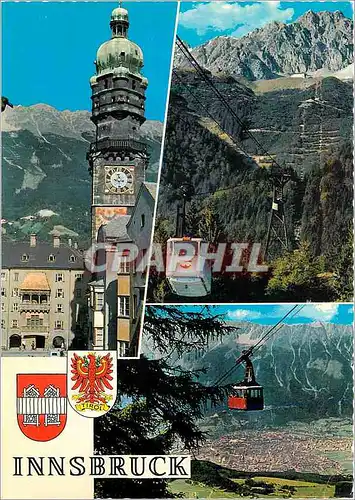 Cartes postales moderne Alpenstadt Innsbruck Nordkettenbahn