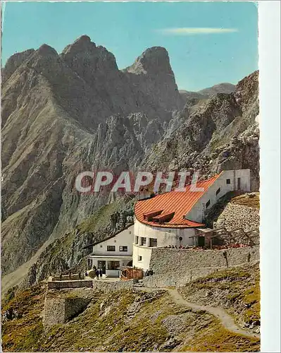 Moderne Karte Innsbruck Nordkettenbahn Hafelekar Bergstation (2260m) Gegen Brandjoch Tirol