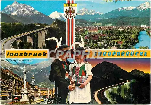 Cartes postales moderne Innsbruck Europabrucke Maria Theresienstrasse