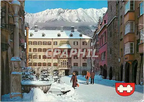 Cartes postales moderne Innsbruck Herzog Friedrich Strasse mit Goldenem Dachl