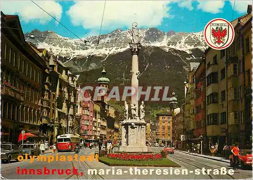 Moderne Karte Olympiastadt Innsbruck Maria Theresien Strasse