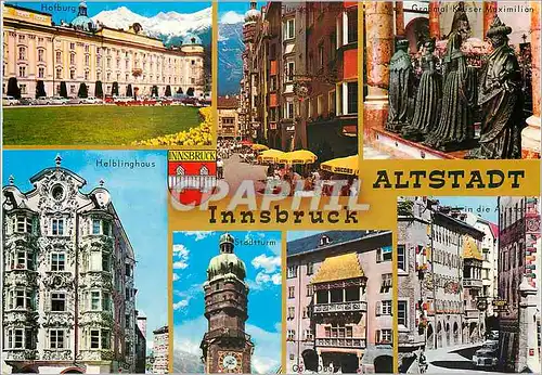 Cartes postales moderne Altstadt Innsbruck Tyrol Austria Siege des IX et XII jeux Olympiques d'hiver 1964 et 1976