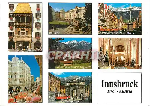 Moderne Karte Innsbruck Tirol Austria