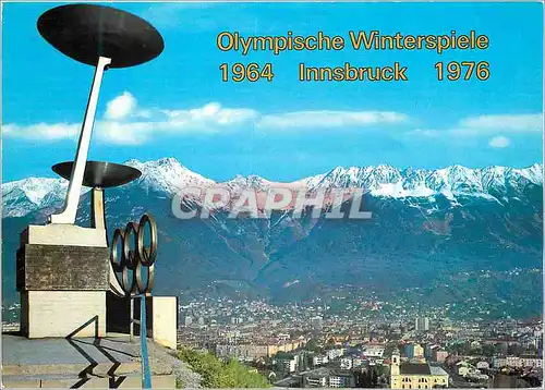 Cartes postales moderne Olympische Winterspiele 1964 Innsbruck 1976 Vue au Stade de Bergise vers la Nordkette