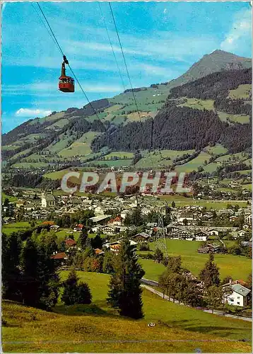 Cartes postales moderne Luftkurort Kitzbuhel Hahnenkammbahn Gegen Tirol