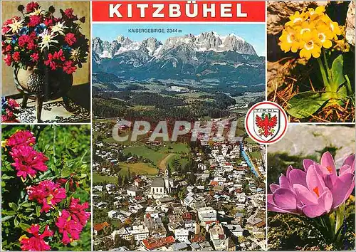Cartes postales moderne Sommerfrische und Wintersportplatz A 6370 Kitzbuhel 763m mit Kaisergebirge 2344m
