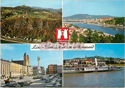 Cartes postales moderne Linz Donaustadt am Alpenrand Bateau