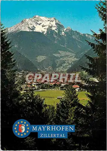 Cartes postales moderne Mayrhofen  630m mit Blick Zum Grunberg 2884m Zillertal Tirol