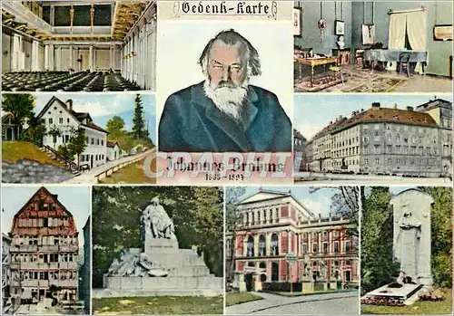Cartes postales moderne Johannes Brahms 1833 1897 Wien Denkinal Wien