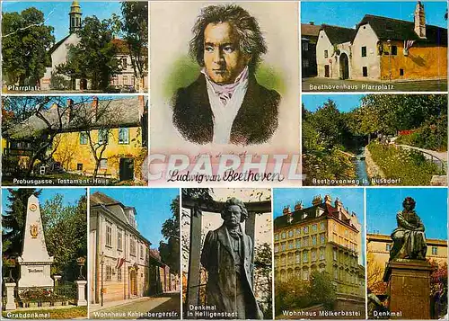 Cartes postales moderne Ludwig Van Beethoven Vienne Monnuments Commemoratifs de Ludwig Van Beethoven (1770 1827)