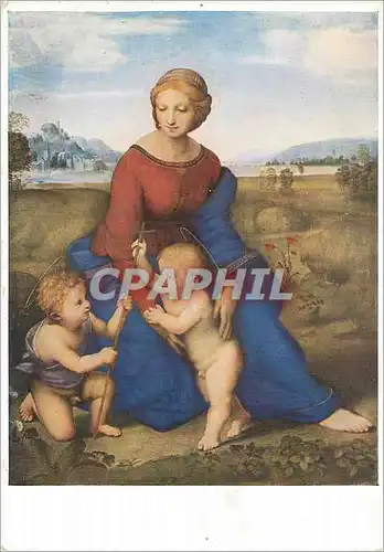 Cartes postales moderne Wien Kunsthistorisches Museum Raffaello Santi Die Madonna im Grunen 1506 La Vierge dans La Prair