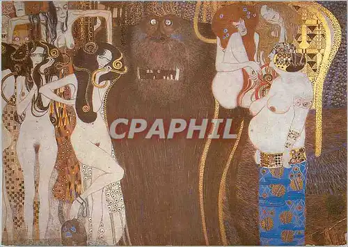 Cartes postales moderne Gustav Klimt (1862 1918= Beethovenfries Die Feindlichen Gewalten Osterrelchische Galerie Wien