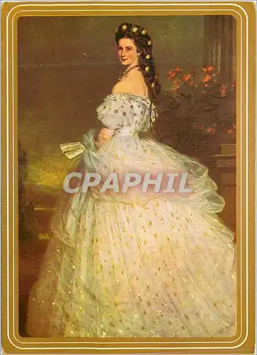 Cartes postales moderne L'imperatrice Elisabeth 1865 (Tableau par F X Winternajte)