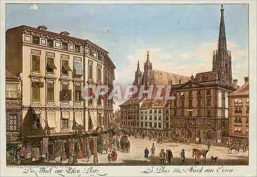 Moderne Karte Blick Von Stock im Eisen Platz auf St Stephan Carl Schutz 1779