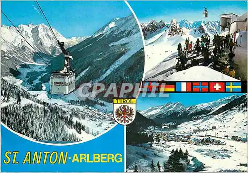 Moderne Karte St Anton Arlberg