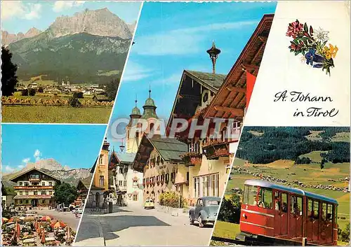 Moderne Karte A Johann in Tirol Train Funiculaire