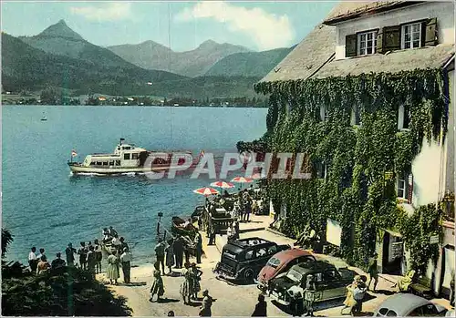 Moderne Karte St Wolfgang am See (Salzkammergut) Bateau