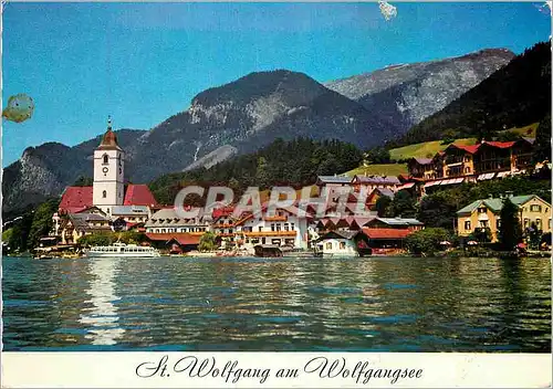 Moderne Karte St Wolfgang am Wolfgangsee