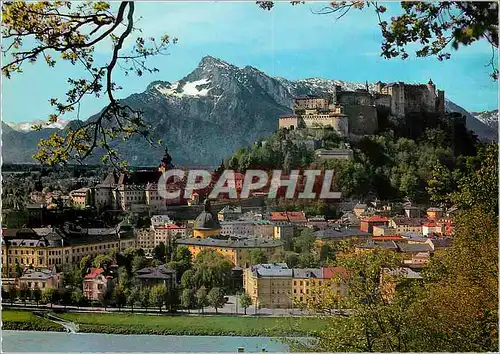 Moderne Karte Salzburg mit Dem Untersberg