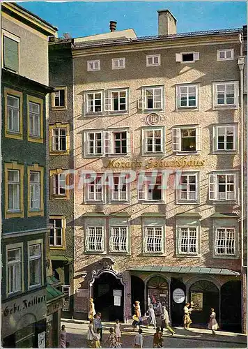 Cartes postales moderne Mozart's (1756 91) Geburtshaus in Salzburg