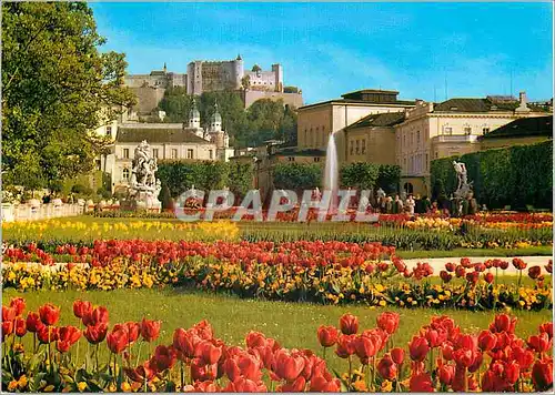 Moderne Karte Festspielstadt Salzburg La ville du Festival Salzburg La Jardin Mirabell La Cathedrale et La For