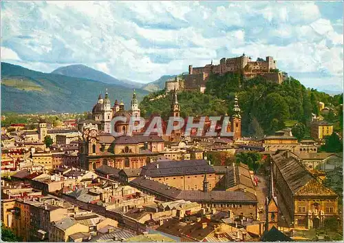 Cartes postales moderne Salzburg die Festspielstadt Altstadt Mit Blick Gegen Festung
