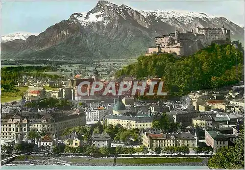 Cartes postales moderne Salzburg mit dem Untersberg