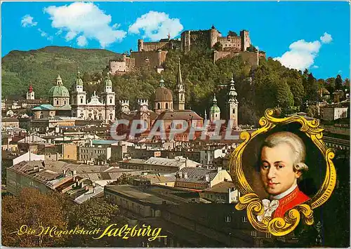 Cartes postales moderne Die Alozarstadt Salzburg Blick Von Monchsberg Mozart