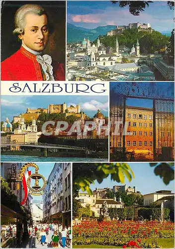 Moderne Karte Salzburg Mozart