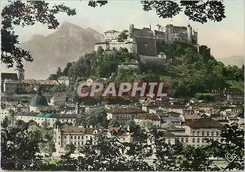 Cartes postales moderne Salzburg Altstadt mit Untersberg 1801 m