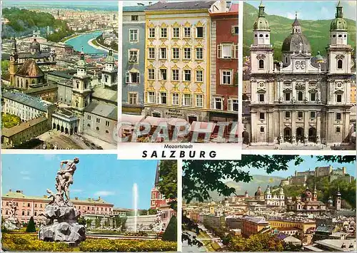 Moderne Karte Mozartstadt Salzburg