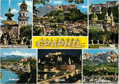 Moderne Karte Salzburg Die Gegonden