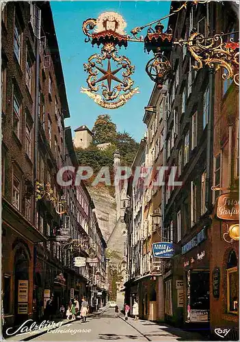 Cartes postales moderne Malerisches Salzburg Getreidegasse in Der Altstadt