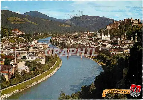 Cartes postales moderne Salzburg Altstadt Mit Salzach Und Hohensalzburg
