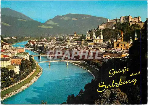 Cartes postales moderne Festspielstadt Salzburg Blick Von Mull'n