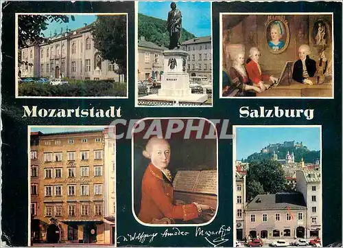 Moderne Karte Salzburg la Ville de Mozart