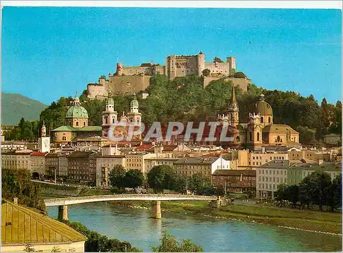 Cartes postales Salzburg Cite avec riviere Salzach