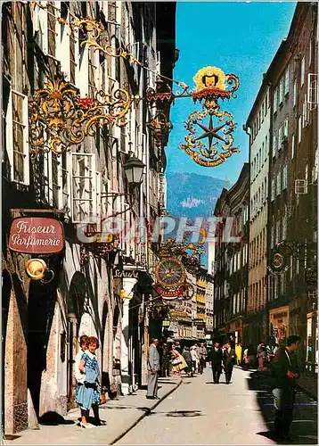 Cartes postales The Festival City of Salzburg Old Town Getreidegasse