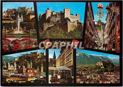 Cartes postales Bilder Oben Mirabellgarten Hohensalzburg Getreidegasse