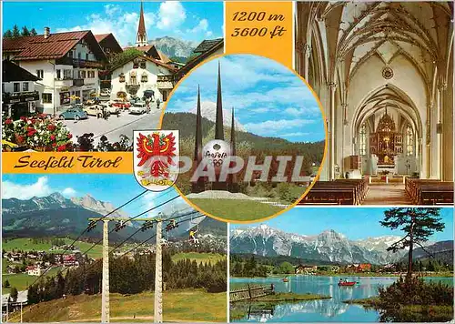 Cartes postales Seefeld Tirol 1200m 3600 ft