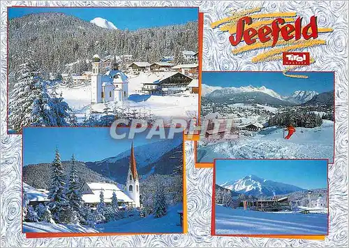 Ansichtskarte AK Bonjour Hivernal de Seefeld Tyrol